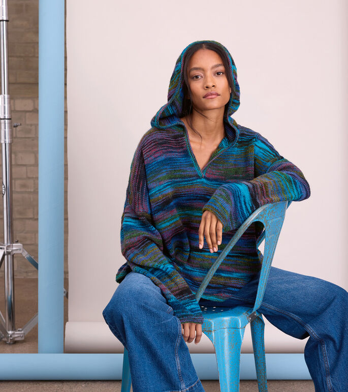 Lana Grossa OVERSIZED HOODIE Gomitolo Disegno