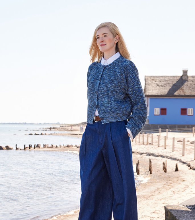 Lana Grossa VEST IN HALVE PATENT Cool Wool Print